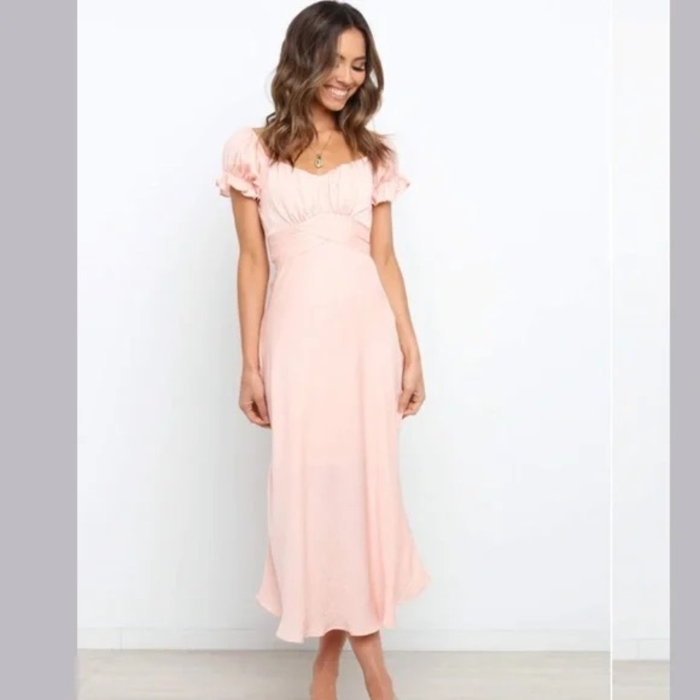 Blush/peach oralie dress